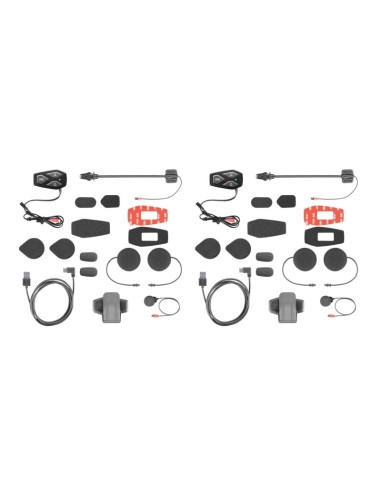 Interkom motocyklowy interphone u-com 3, komplet na 2 kaski
