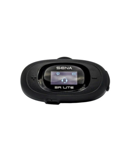 Interkom motocyklowy sena 5r-01d 5r lite bluetooth 5.1 700m z wyświetlaczem lcd i uniwersalnym zestawem mikrofonów na 2 kaski