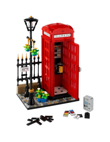 Lego 21347 ideas - czerwona londyńska budka telefoniczna