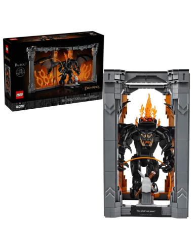 Lego icons 10367 władca pierścieni: book nook z balrogiem