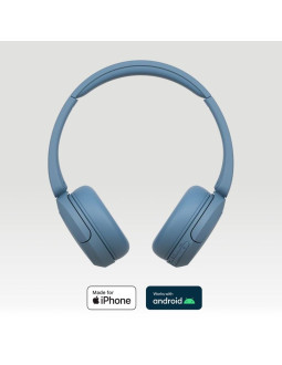Sony wh-ch520 zestaw słuchawkowy bezprzewodowy opaska na głowę połączenia/muzyka usb type-c bluetooth niebieski 2