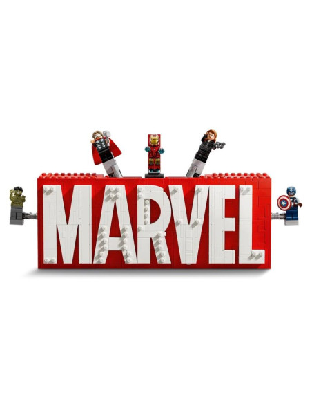 Lego marvel super heroes 76313 logo marvel z minifigurkami