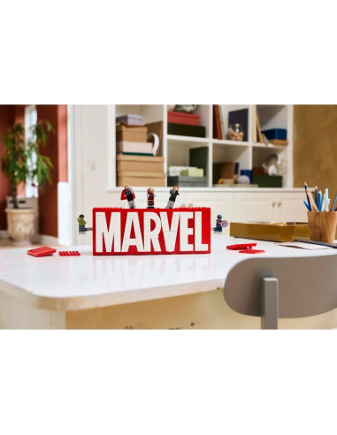 Lego marvel super heroes 76313 logo marvel z minifigurkami