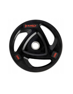 Talerz olimpijski ogumowany 25 kg hms tox25