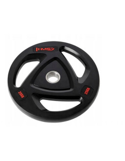 Talerz olimpijski ogumowany 25 kg hms tox25 2