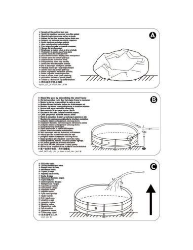 Basen stelażowy owalny 300x76cm 17798