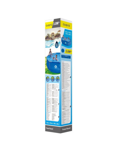 Basen stelażowy owalny 300x76cm 17798