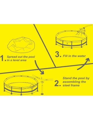 Basen stelażowy owalny 300x76cm 17798