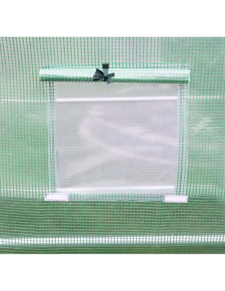 Szklarnia tunel ogrodowy 200x350x200cm pe konstrukcja stal zielona