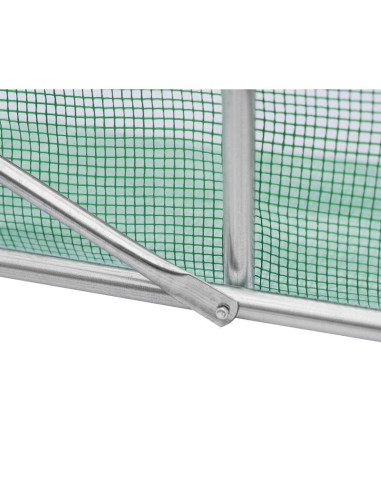 Szklarnia tunel ogrodowy 200x350x200cm pe konstrukcja stal zielona