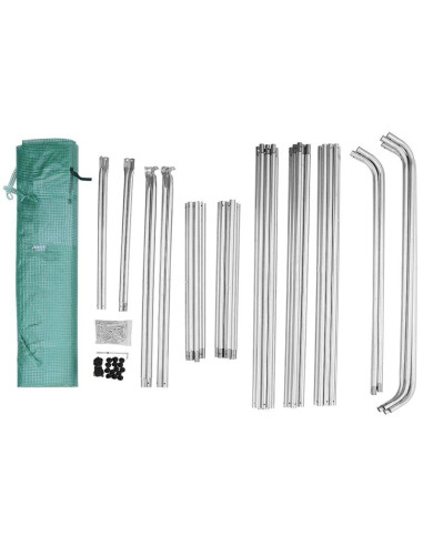 Szklarnia tunel ogrodowy 200x350x200cm pe konstrukcja stal zielona