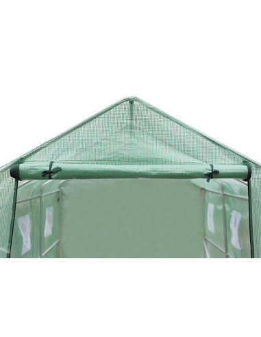 Szklarnia tunel ogrodowy 200x350x200cm pe konstrukcja stal zielona