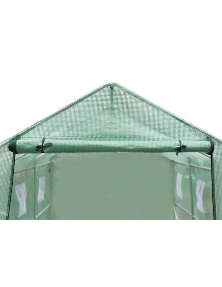Szklarnia tunel ogrodowy 200x350x200cm pe konstrukcja stal zielona