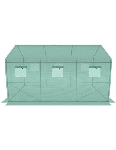 Szklarnia tunel ogrodowy 200x350x200cm pe konstrukcja stal zielona