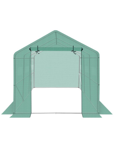 Szklarnia tunel ogrodowy 200x350x200cm pe konstrukcja stal zielona