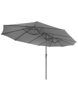 Parasol ogrodowy xxxl 2.7x4.6m szary saska garden