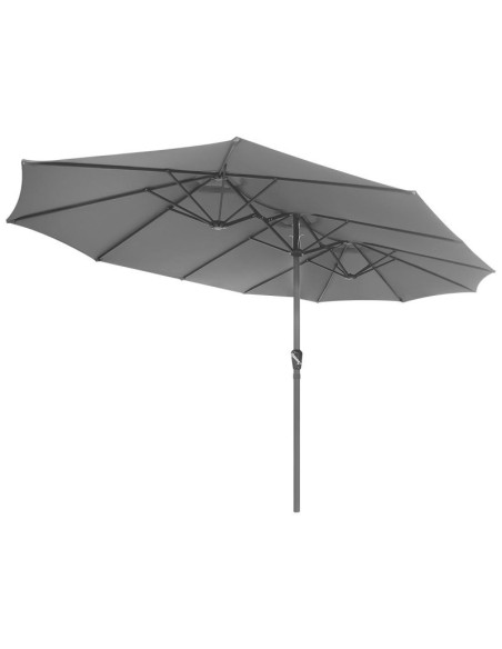 Parasol ogrodowy xxxl 2.7x4.6m szary saska garden