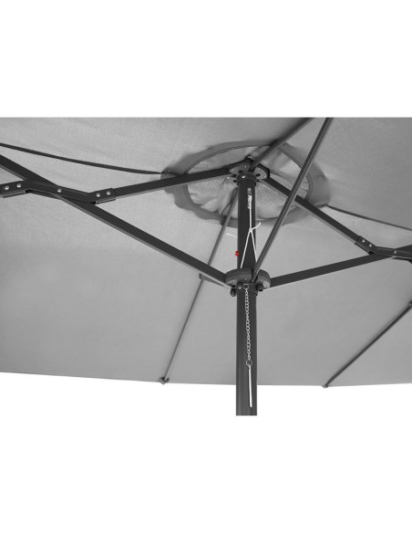 Parasol ogrodowy xxxl 2.7x4.6m szary saska garden