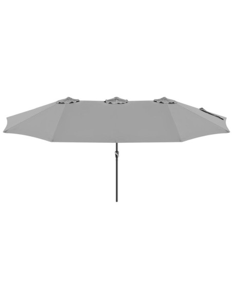 Parasol ogrodowy xxxl 2.7x4.6m szary saska garden