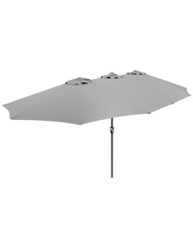 Parasol ogrodowy xxxl 2.7x4.6m szary saska garden