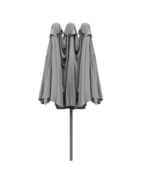Parasol ogrodowy xxxl 2.7x4.6m szary saska garden