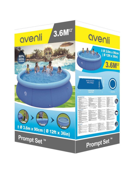 Basen rozporowy z dmuchanym kołnierzem 360x90cm 17795