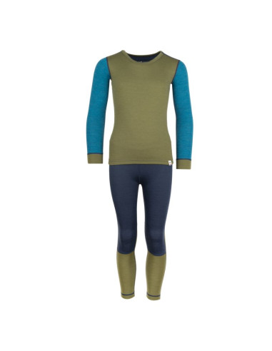 Warstwa podstawowa trollkids kids merino baselayer set ii dla chłopca/dziewczynki (644-355)