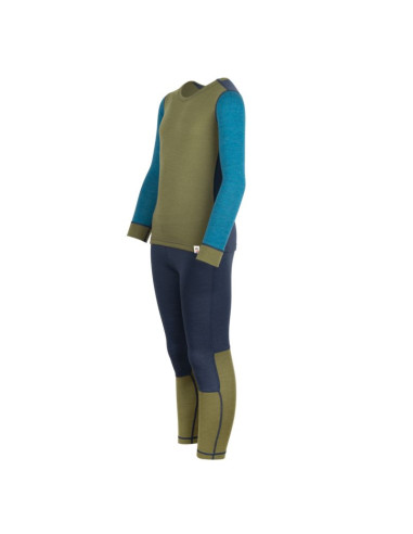 Warstwa podstawowa trollkids kids merino baselayer set ii dla chłopca/dziewczynki (644-355)