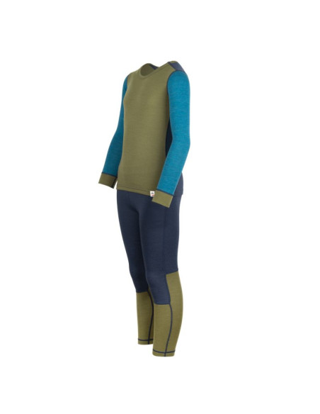 Warstwa podstawowa trollkids kids merino baselayer set ii dla chłopca/dziewczynki (644-355)