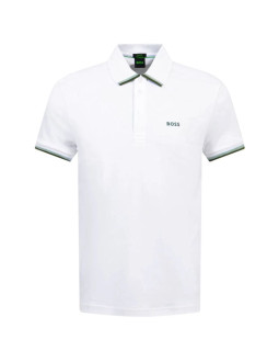 Polo boss paddy lux bianco (50538185-100)