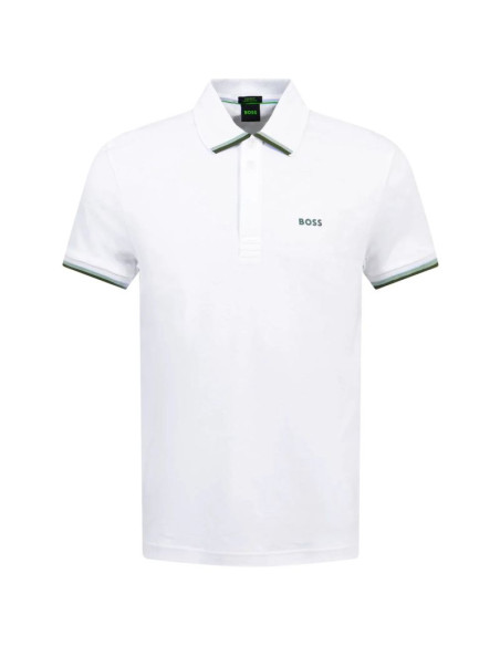 Polo boss paddy lux bianco (50538185-100)