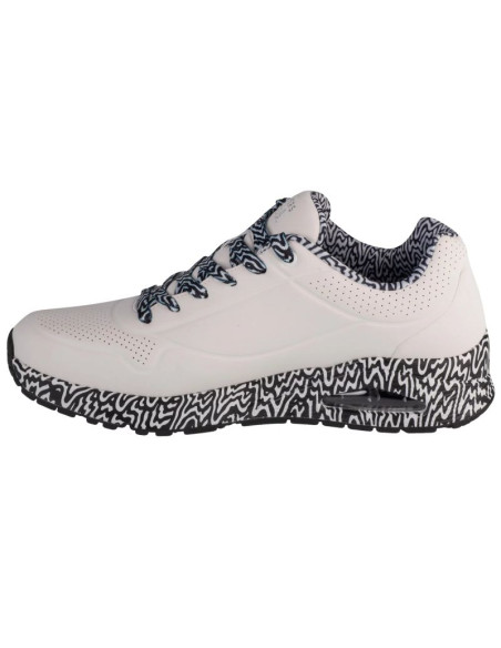 Skechers uno - stark mini drip 183518-wbk białe