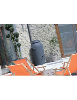 Zbiornik pojemnik na wodę deszczówkę aquacan 210l antracyt 2