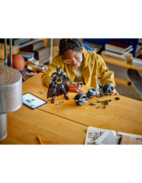 Lego super heroes 76273 figurka batmana do zbudowania i batcykl