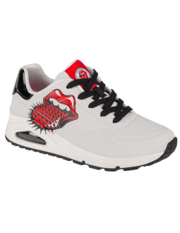 Skechers uno-rolling stones single 177965-wbk białe 35,5