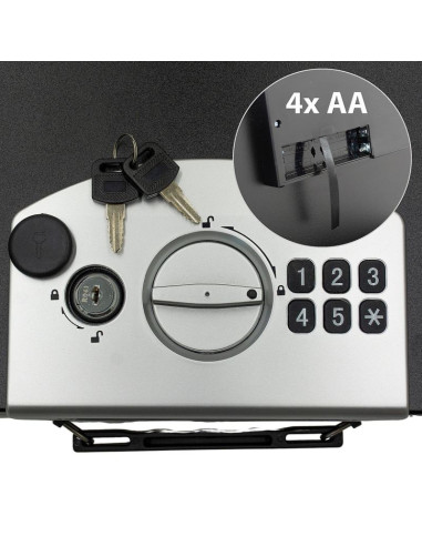 Sejf z zamkiem cyfrowym 32,4x12,7x25,5cm 1068756 saska garden