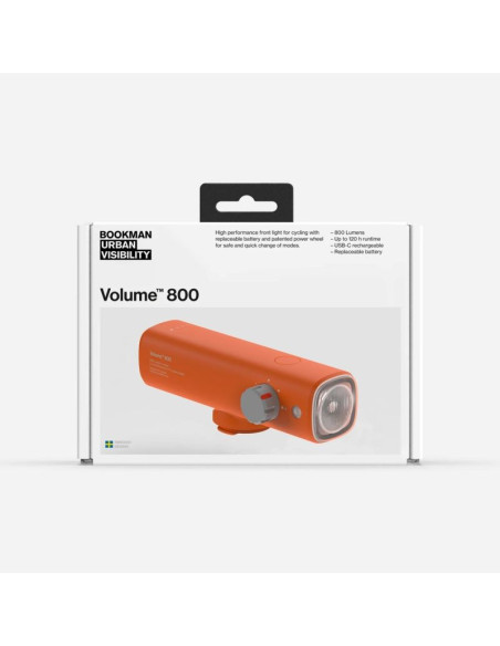 Lampka rowerowa bookman volume front 800