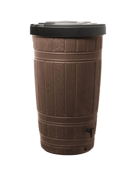 Zbiornik pojemnik na deszczówkę beczka woodcan 265l brąz