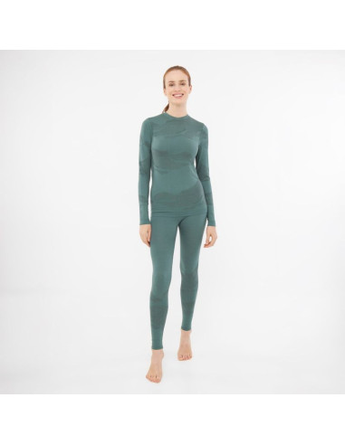 Bielizna damska viking gasher lady set merino roz. m zielona