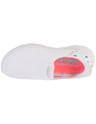 Skechers slip-ins: go walk flex - sunset rose 124822-wht białe 36