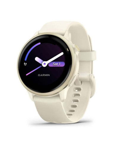 Zegarek garmin vivoactive 6 42mm bone/lunar gold