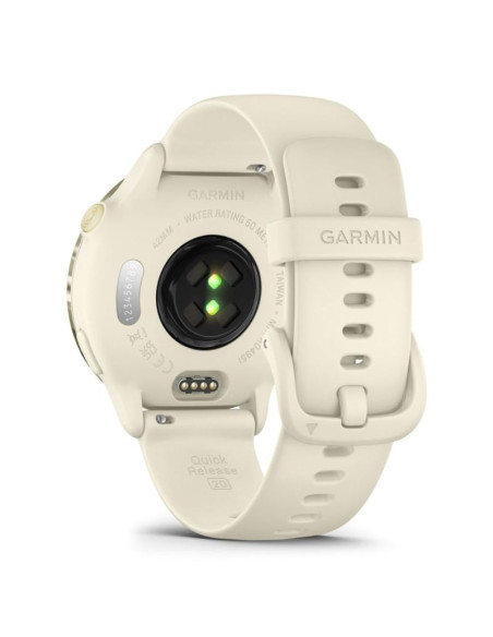Zegarek garmin vivoactive 6 42mm bone/lunar gold