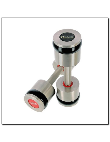 Hantle chromowane 2x10kg silikonowe elementy hms hh10