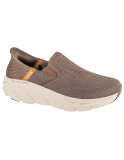 Skechers slip-ins: d'lux walker 2.0 - reeler 232463-brn brązowe 40