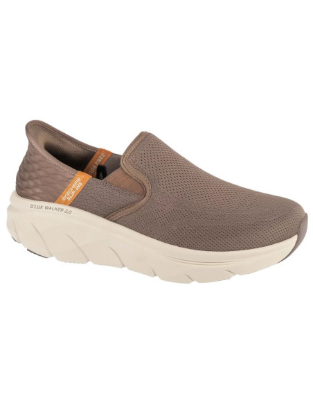 Skechers slip-ins: d'lux walker 2.0 - reeler 232463-brn brązowe 40