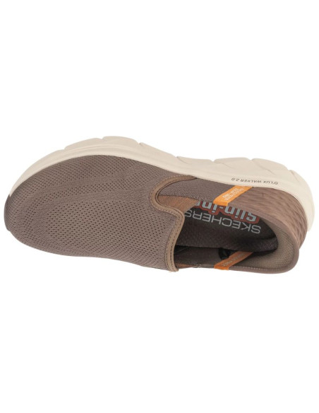 Skechers slip-ins: d'lux walker 2.0 - reeler 232463-brn brązowe 40