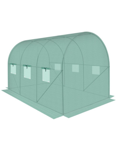 Szklarnia tunel ogrodowy 200x300x200cm pe kontrukcja stal zielona