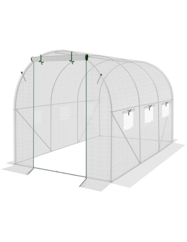Szklarnia tunel ogrodowy 200x300x200cm pe kontrukcja stal biała