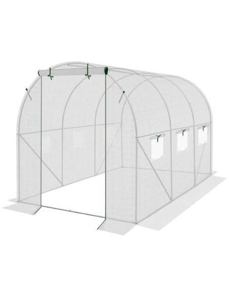 Szklarnia tunel ogrodowy 200x300x200cm pe kontrukcja stal biała