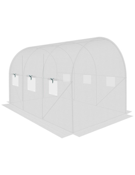 Szklarnia tunel ogrodowy 200x300x200cm pe kontrukcja stal biała